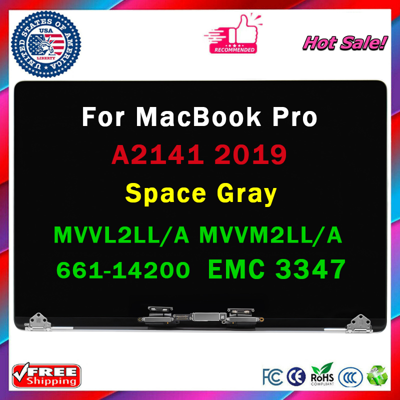 for Macbook Pro 16″ A2141 2019 EMC 3347 LCD Screen Replacement 661-14200 A++